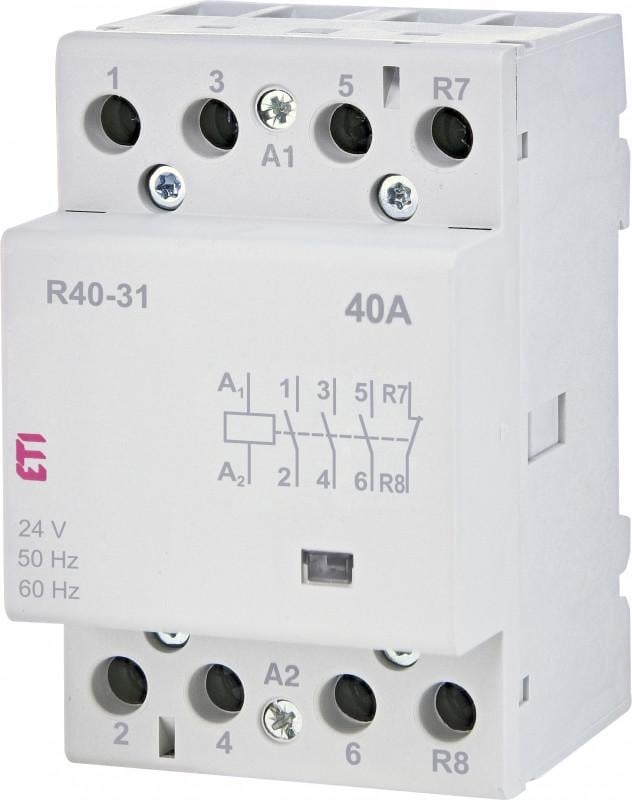 Контактор модульный ETI R 40-31 4P 40А 3NO+1NC AC (2463421)