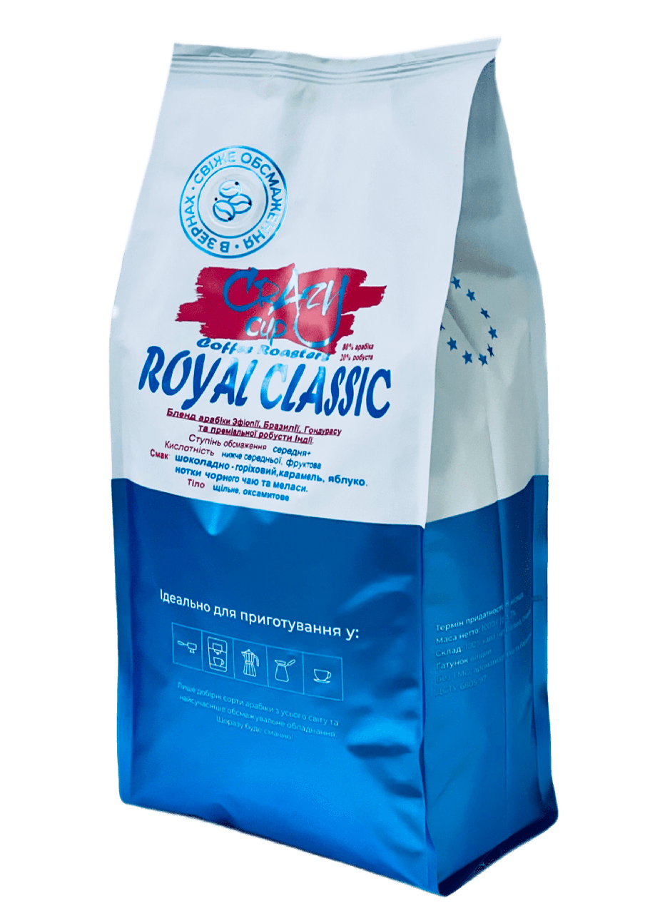 Кофе в зернах Royal Classic 80/20 1000 г (3157853531)