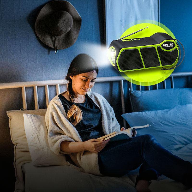 Фонарь-радио MP3 с Bluetooth и повербанком аккумуляторный - фото 3 Фонарь-радио MP3 с Bluetooth и повербанком аккумуляторный - фото 3