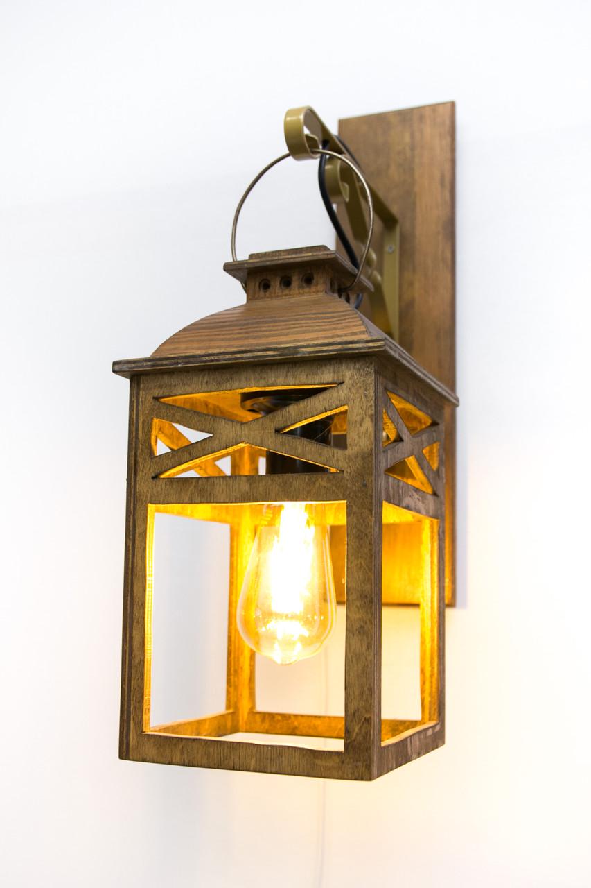 Бра Древоделя Ретро 50х28х17 см Орех (011003) - фото 4 Бра Древоделя Ретро 50х28х17 см Орех (011003) - фото 4