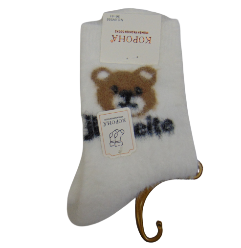 Носки норковые с медвежонком Корона by555-2 р. 36-41 Белый (1976062522) Носки норковые с медвежонком Корона by555-2 р. 36-41 Белый (1976062522)