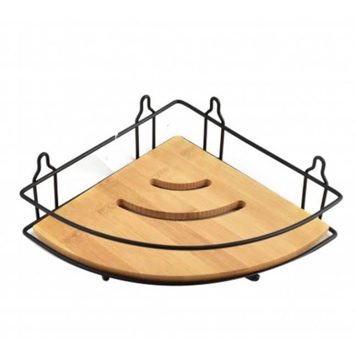 Поличка металева кутова для ванної кімнати CARL BAMBOO (35757)