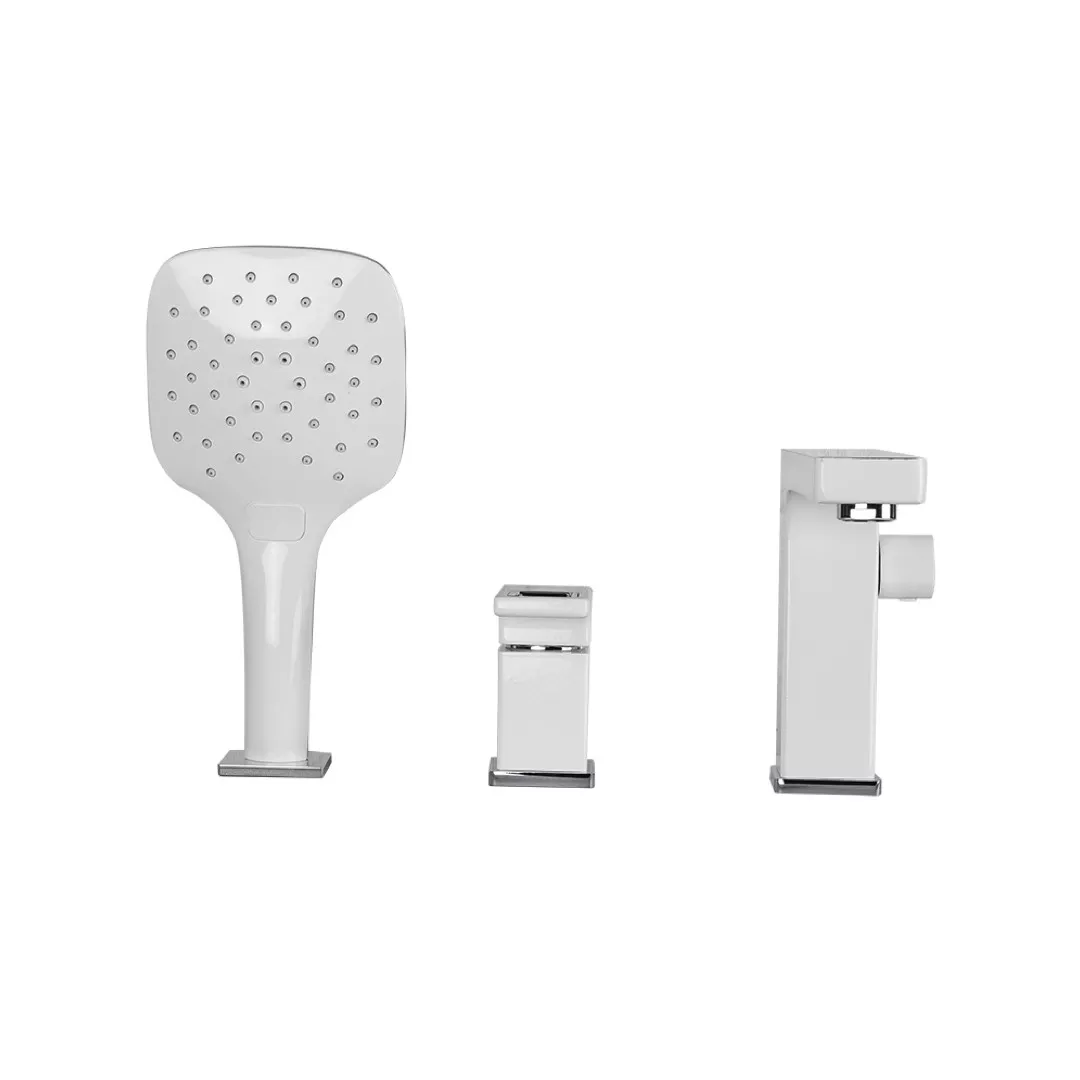 Змішувач для ванни на борт Gappo G1117-8 Білий/Хром (SQ-1041636) - фото 3