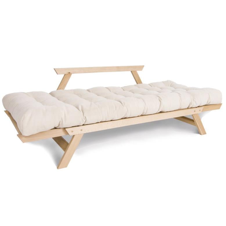 Диван-футон розкладний Woodman Allegro з масиву дерева без покриття Кремовий - фото 2