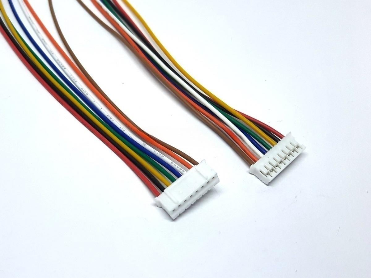 Кабель с разъемами JST PH 2,0 мм Female 8pin двухсторонний для FPV полетных контроллеров 10 см (00-00027544)