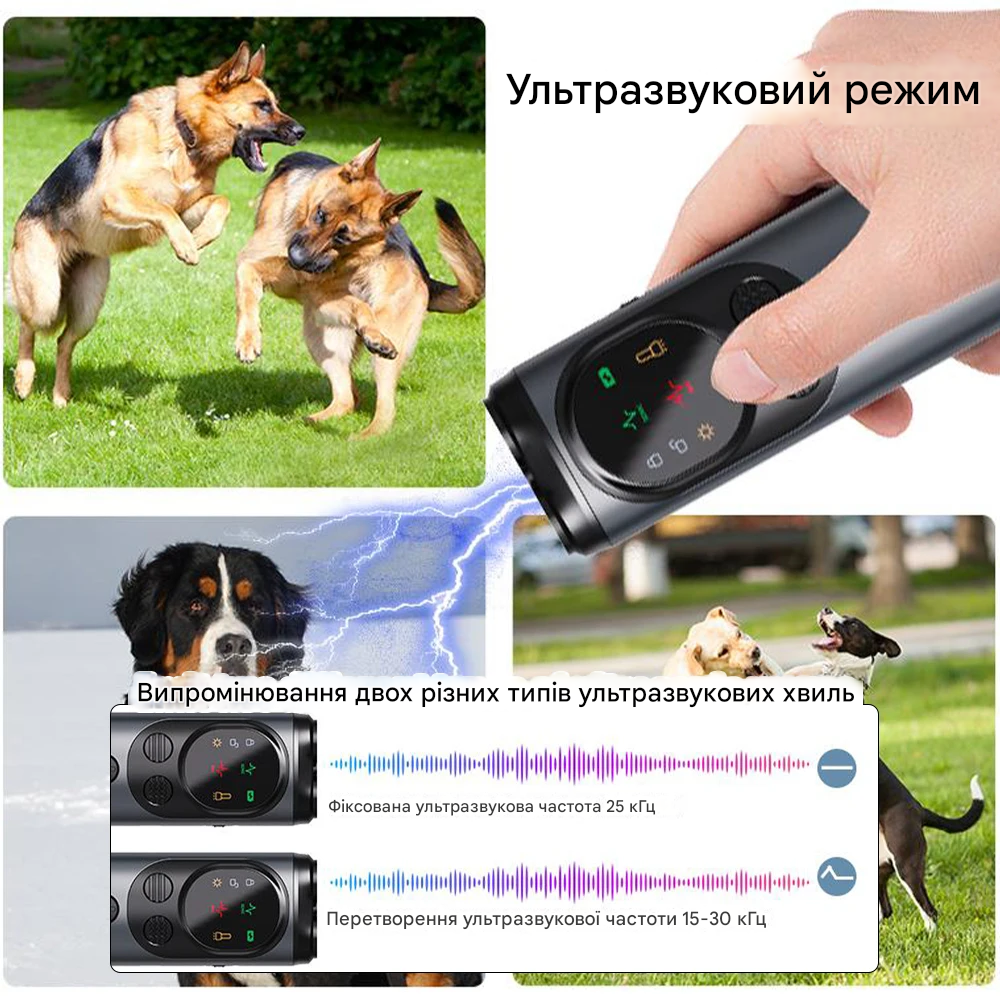 Ультразвуковий відлякувач собак PETON P10 USB Тype-C (046.1) - фото 7