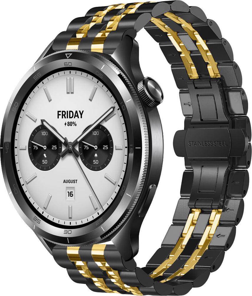 Браслет металлический Spinye Line для Xiaomi Watch S4 47 мм Black Gold (40583-02)