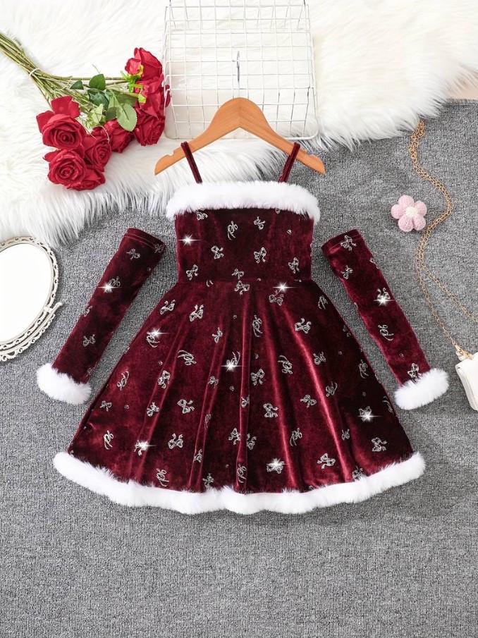 Плаття дитяче оксамитове з білим хутром Різдвяна принцеса на 6 років 116 см (2817244100) Плаття дитяче оксамитове з білим хутром Різдвяна принцеса на 6 років 116 см (2817244100)