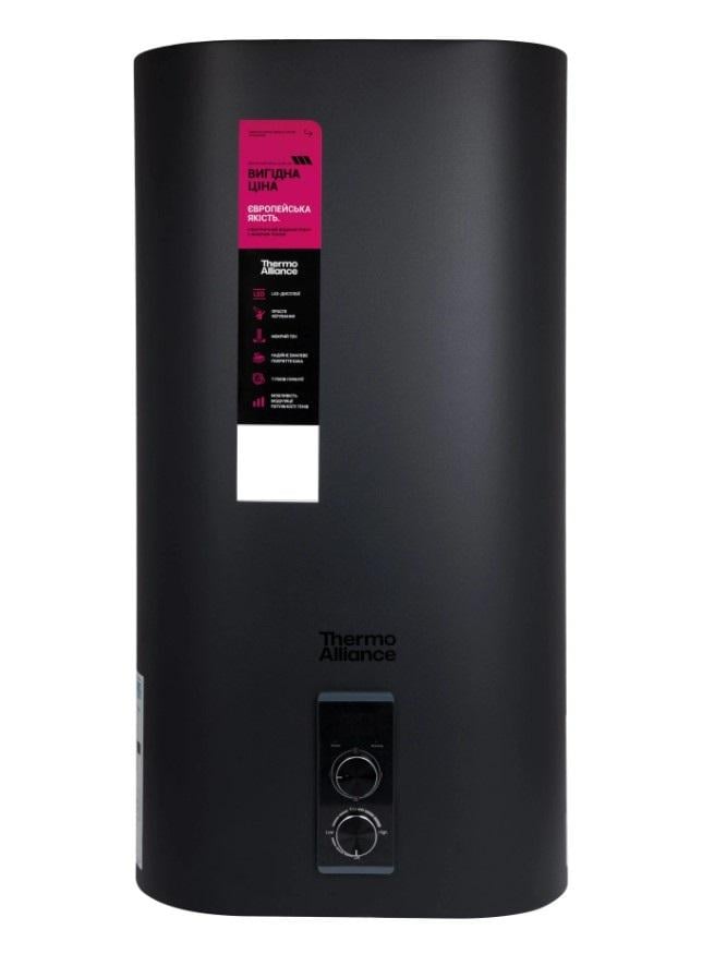 Бойлер прямоугольный Thermo Alliance 2 кВт 50 л плоский вертикальный Черный (DT50V20G-PD/2В)