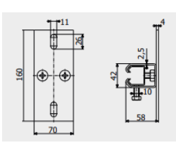 Кронштейн Roll Grand Стрикс М стельовий для підвісних систем/механізмів і воріт - фото 2