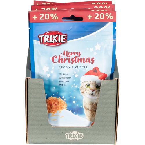 Ласощі для котів Trixie Xmas Premio шматочки з курячого філе 60 г Ласощі для котів Trixie Xmas Premio шматочки з курячого філе 60 г