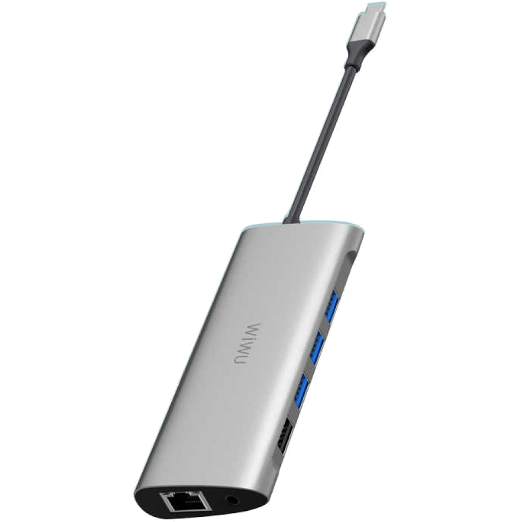 USB-хаб WIWU Alpha 11-in-1 Type-C Gray