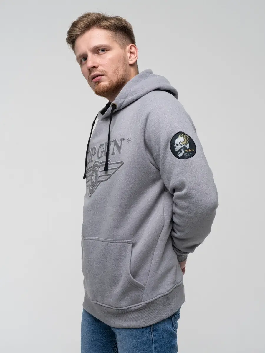 Толстовка Top Gun 3D Logo Hoodie M Grey (TGD1912GM) - фото 5