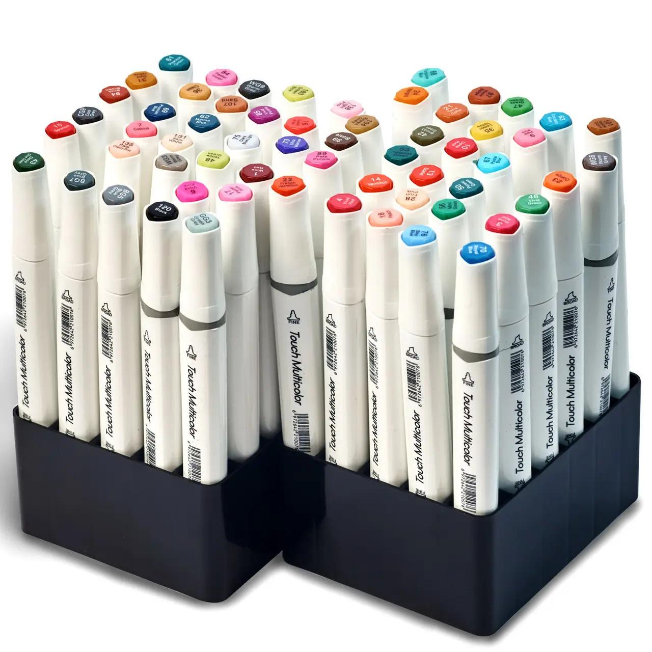 Набор маркеров двухсторонних Touch Multicolor 60 шт. для рисования и Подставка для маркеров и канцелярии Розовый - фото 7 Набор маркеров двухсторонних Touch Multicolor 60 шт. для рисования и Подставка для маркеров и канцелярии Розовый - фото 7