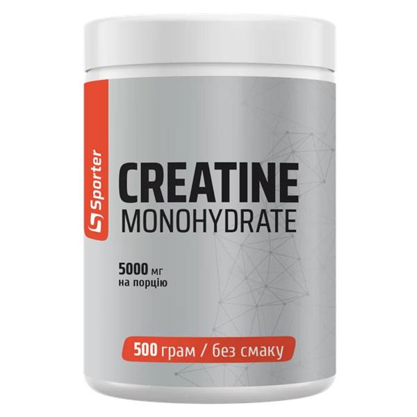 Креатин моногидрат Sporter Creatine Monohydrate 500 g /100 servings/ Unflavored