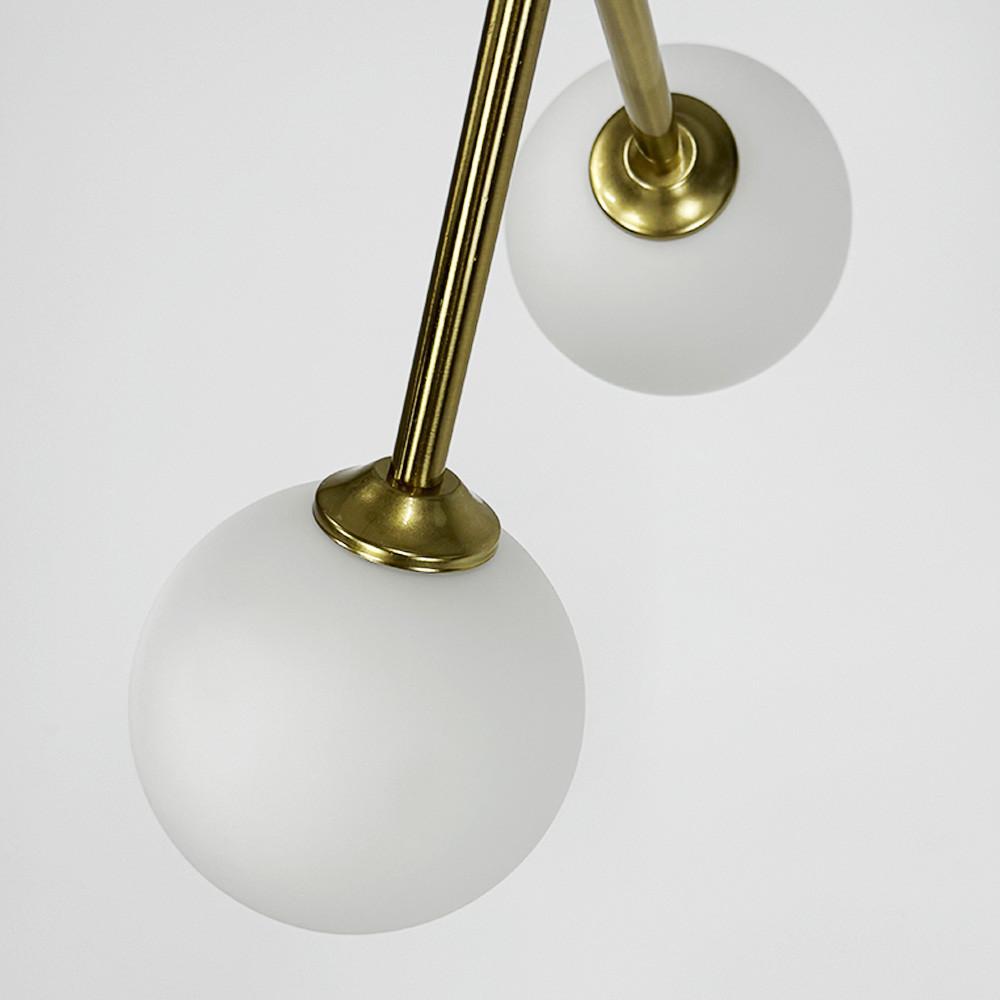 Люстра потолочная на 15 белых плафонов Ø 100 см Латунь (AOC 19/15 AB G9) - фото 7 Люстра потолочная на 15 белых плафонов Ø 100 см Латунь (AOC 19/15 AB G9) - фото 7