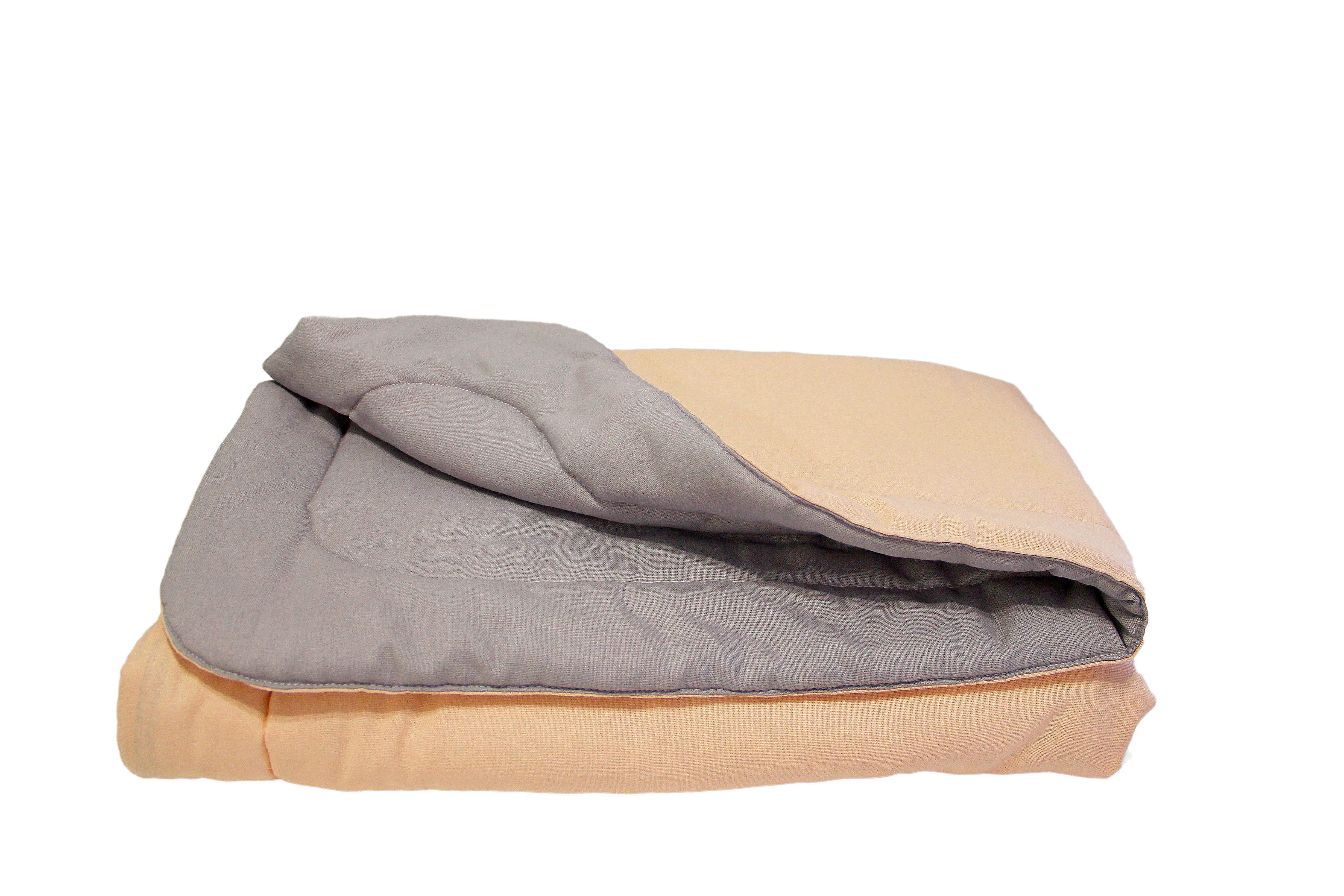 Плед демисезонный льнянной 100х80 см Розовый/Серый (LAM311)