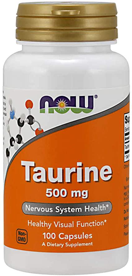 Таурін Now Taurine 500mg 100 caps