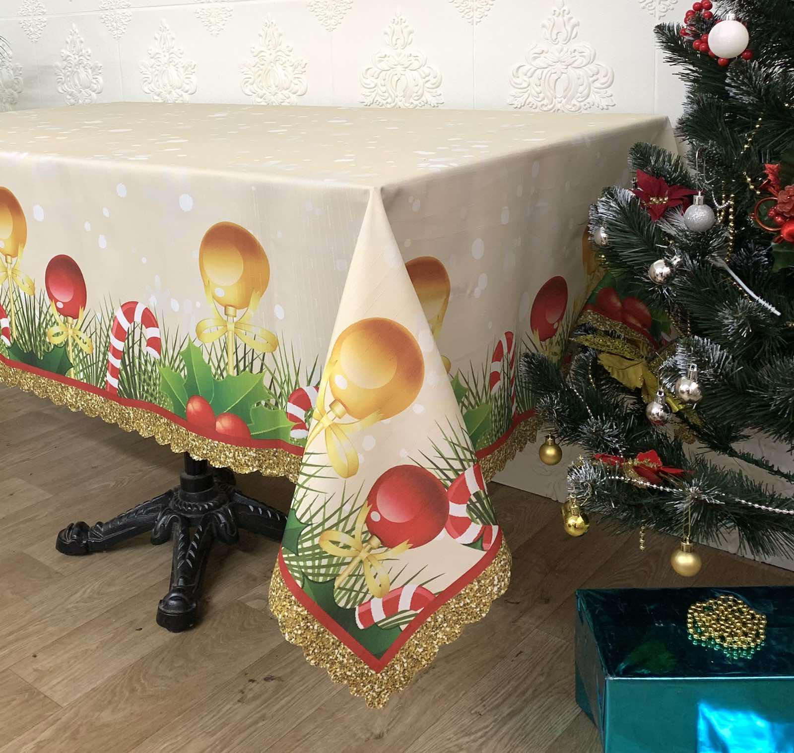 Скатерть Maison Royale новогодняя 160x220 см (Model 08 PVS)