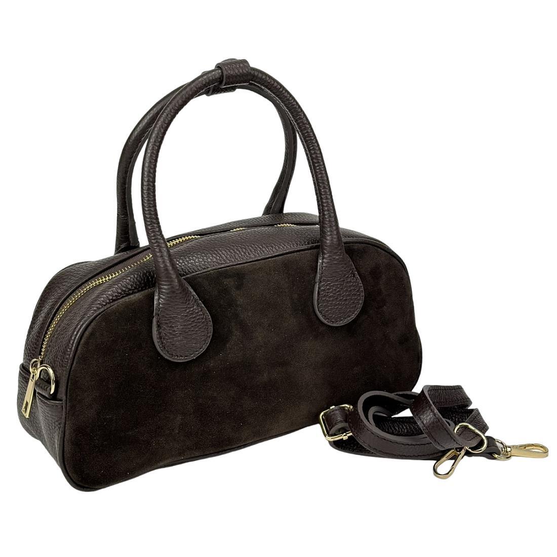 Жіноча сумка Royal Bag F-IT-3017DB замшева Шоколадний (8146) - фото 6 Жіноча сумка Royal Bag F-IT-3017DB замшева Шоколадний (8146) - фото 6