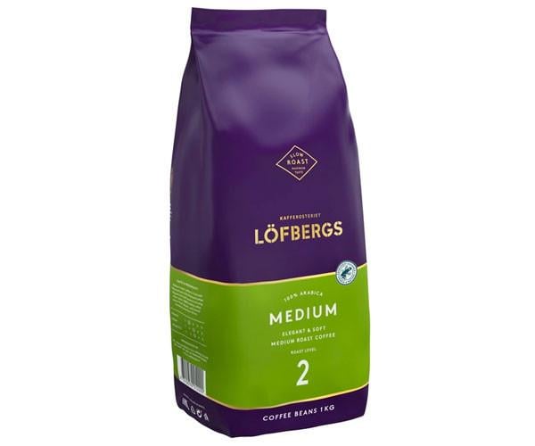 Кофе Lofbergs Medium Roast в зернах 1 кг (е-213) - фото 1