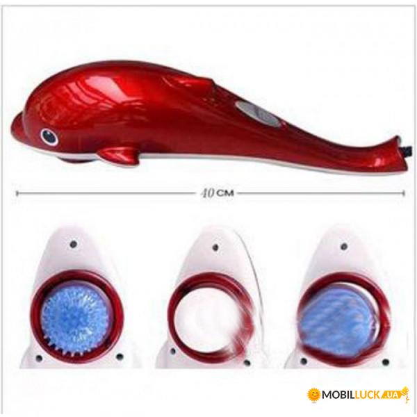 Інфрачервоний ручний масажер Dolphin massager JT-889-red - фото 6