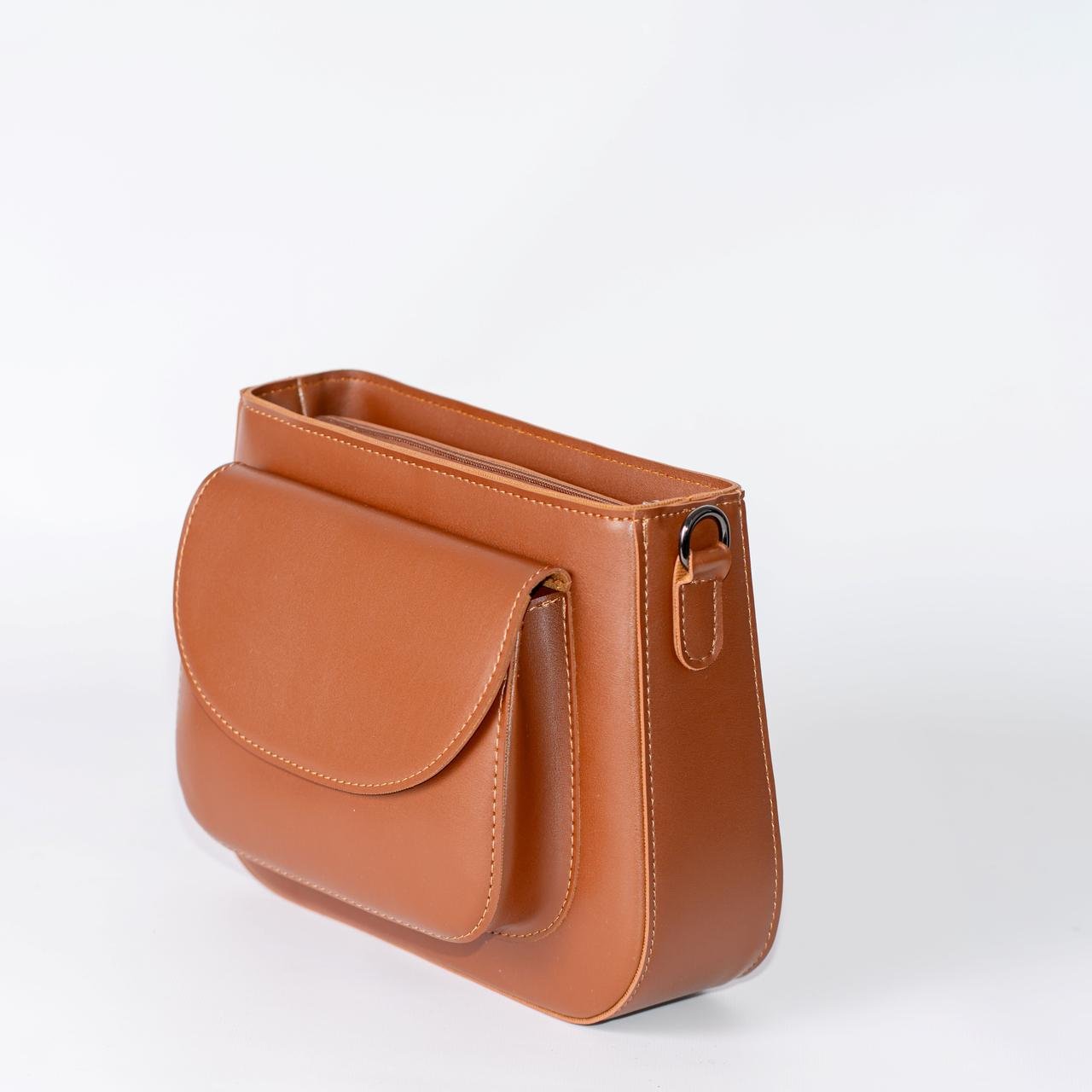 Сумка женская кросс-боди XENIA № 41-24 из эко-кожи Светло-коричневый - фото 2 Сумка женская кросс-боди XENIA № 41-24 из эко-кожи Светло-коричневый - фото 2