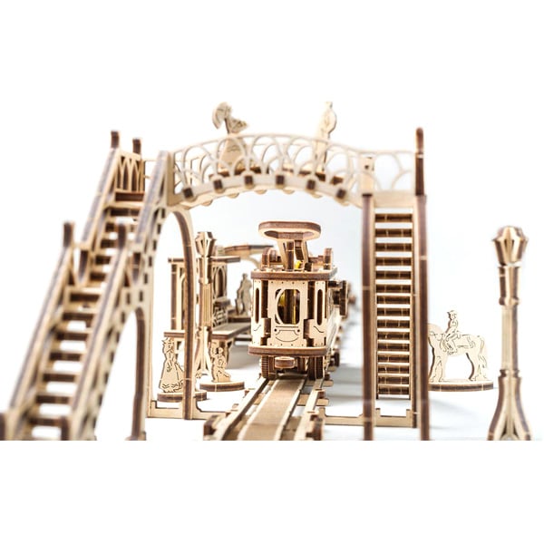 3D пазл механічний UGEARS «Трамвайна лінія» - фото 3 3D пазл механічний UGEARS «Трамвайна лінія» - фото 3