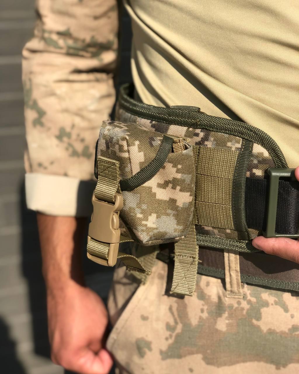 Подсумок для гранат Ф1 и РГД закрыт с клапаном на системе Molle Пиксель (PГ-1)