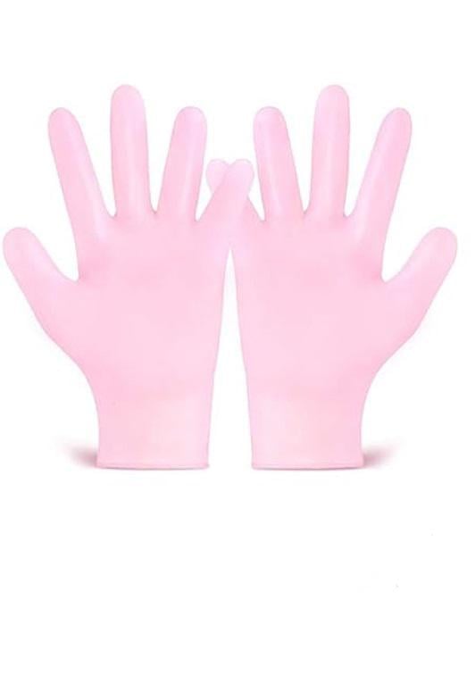 Рукавички гелеві зволожуючі для сухої та огрубілої шкіри рук Рожевий (R9257 рож)