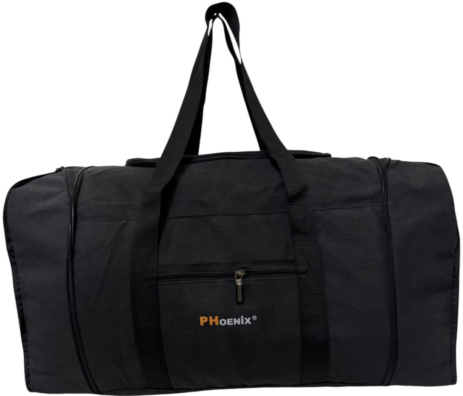 Сумка велика дорожня з кишенею на блискавці 90 л Чорний (3370)