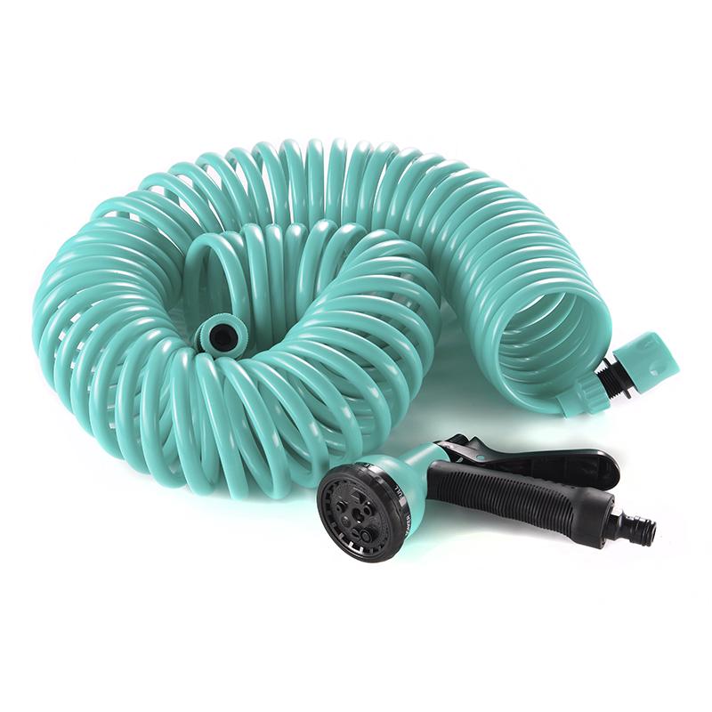 Набор Сила шланг спиральный 15 м и пистолет-распылитель 8 режимов (551291) - фото 2