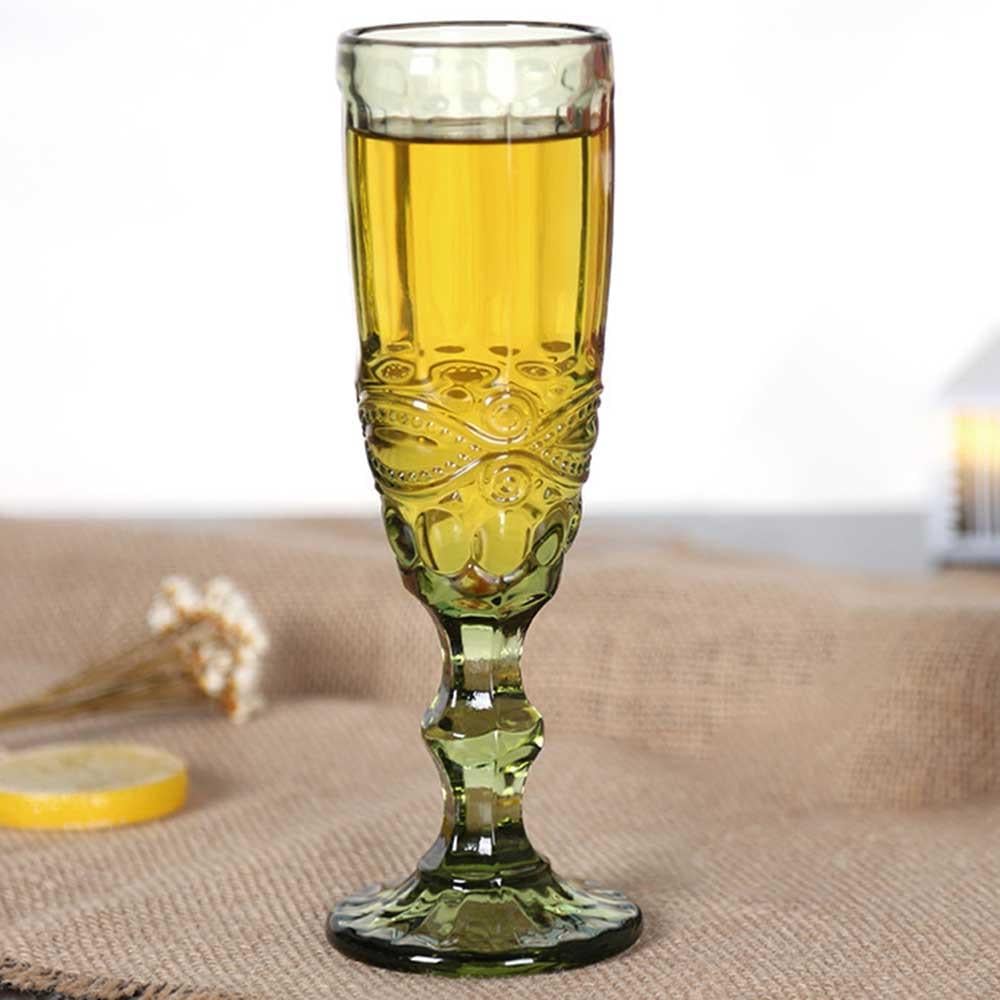 Бокал Вінтаж для шампанського із кольорового скла 150 мл Зелений (21-OCT-DKC79318D) - фото 3 Бокал Вінтаж для шампанського із кольорового скла 150 мл Зелений (21-OCT-DKC79318D) - фото 3
