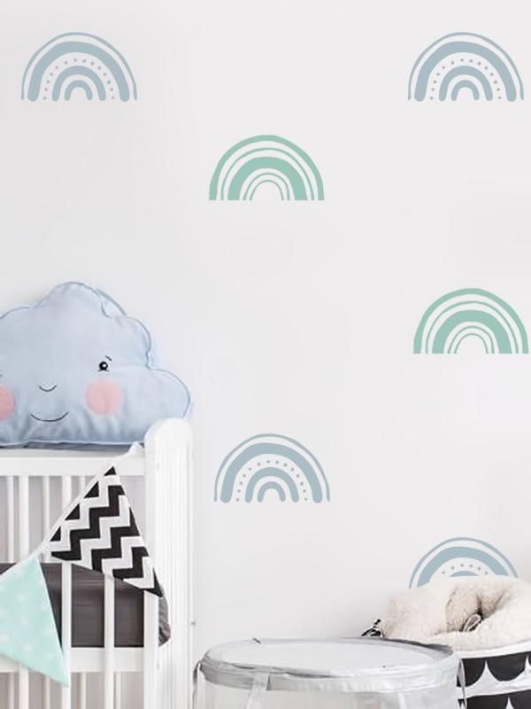 Трафарет многоразовый для стен Радуга 1 мм пластик 300х300 мм - фото 2