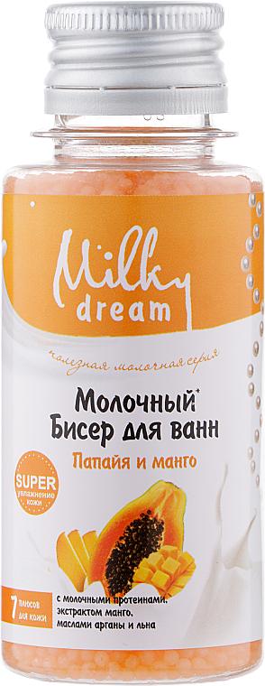 Бисер для ванны Milky Dream Папайя и Манго 80 г Бисер для ванны Milky Dream Папайя и Манго 80 г
