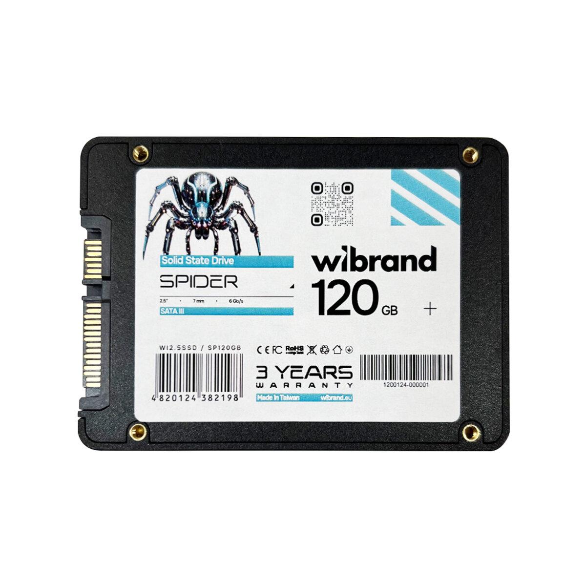 SSD-диск Wibrand Spider 120 Гб 2,5" 7 мм (WI2.5SSD/SP120GB) - фото 2