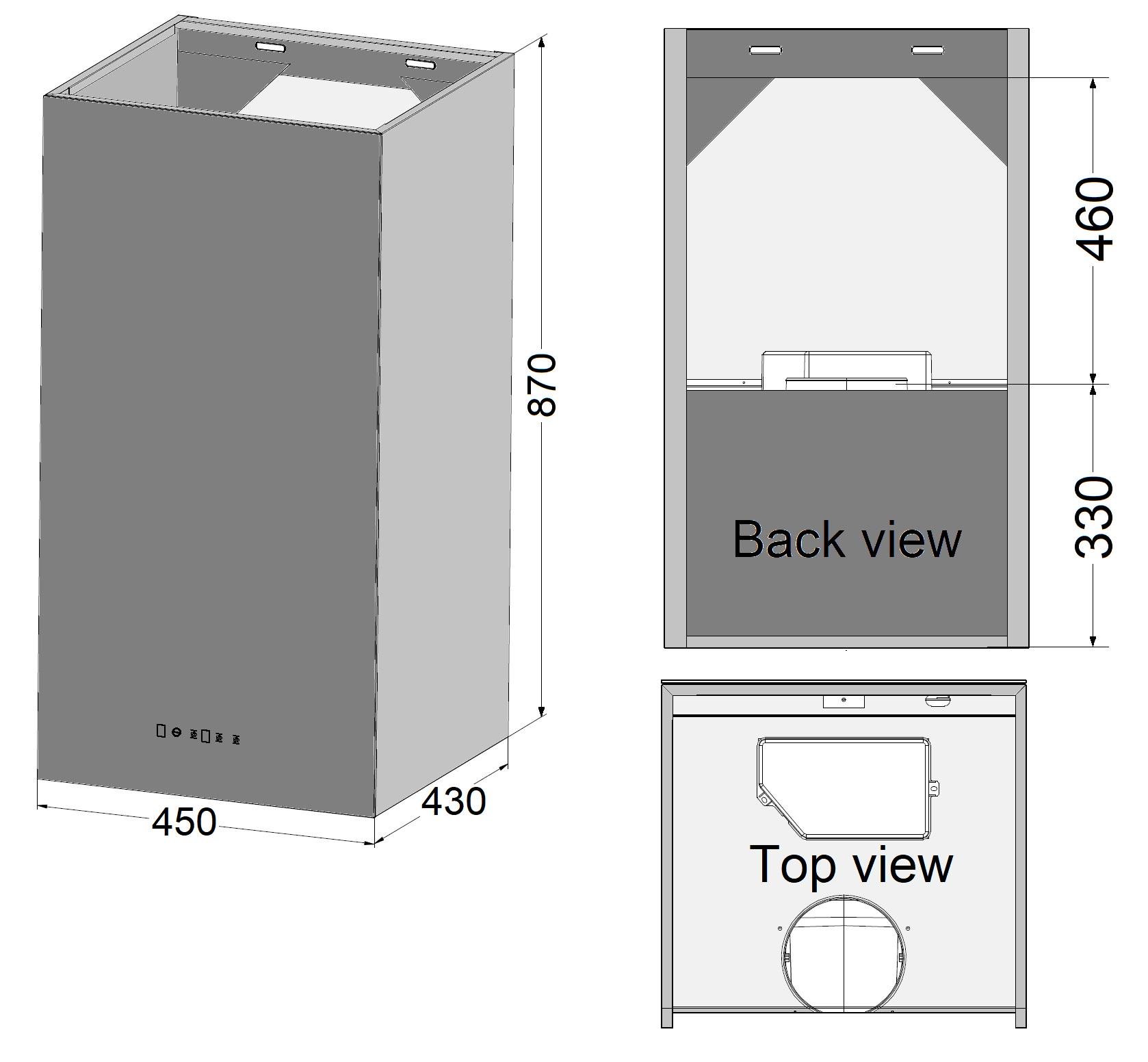 Вытяжка Qubo 45 Glass Black - фото 6