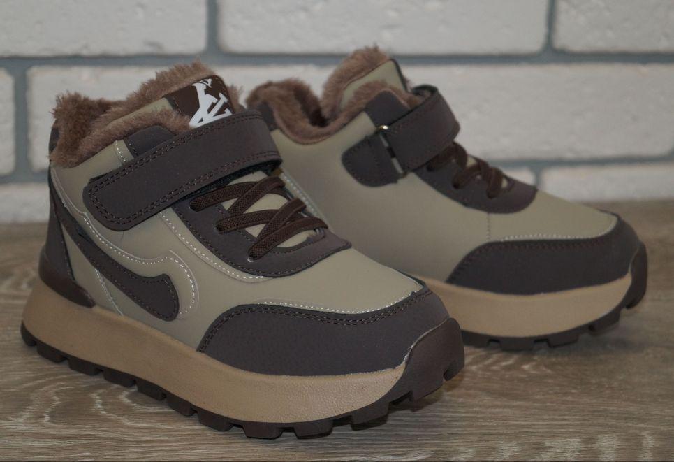 Черевики зимові дитячі Bessky р. 30 19 см Хакі/Коричневий (31564-30) - фото 4 Черевики зимові дитячі Bessky р. 30 19 см Хакі/Коричневий (31564-30) - фото 4