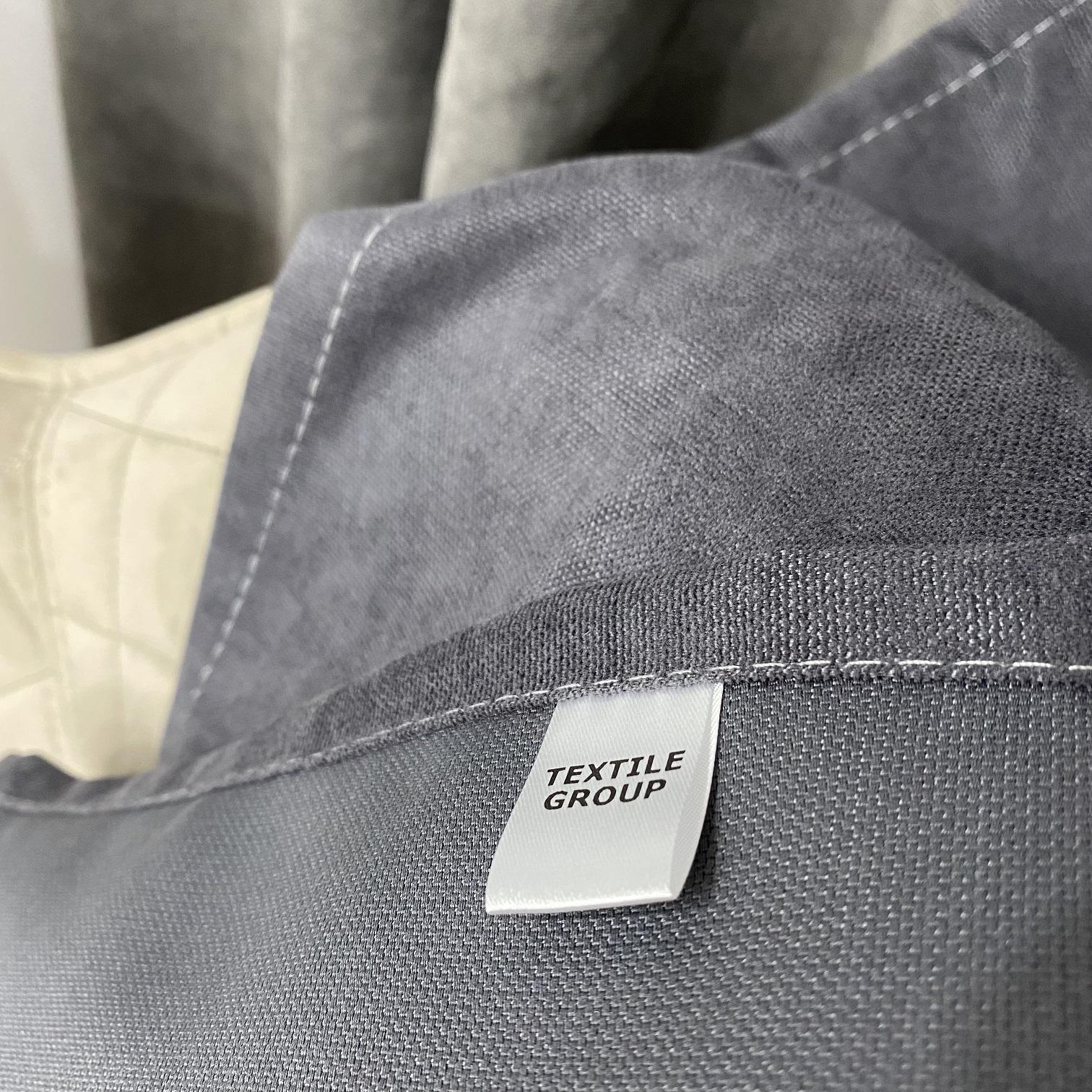 Шторы микровелюр TG Home Дуэт №450 1,50х2,70 м Графитовый/Серый (450-342/339) - фото 2