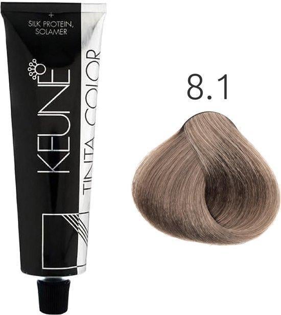 Краска стойкая для волос Keune Tinta Color 8.1 Light Ash Blonde 60 мл