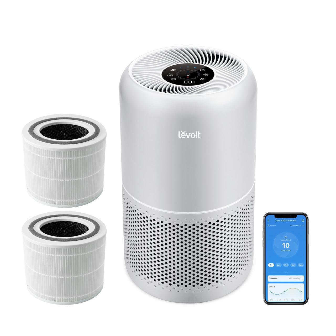 Очиститель воздуха Smart Levoit Core 300S Plus Wi-Fi фильтр 3в1 True HEPA - фото 3