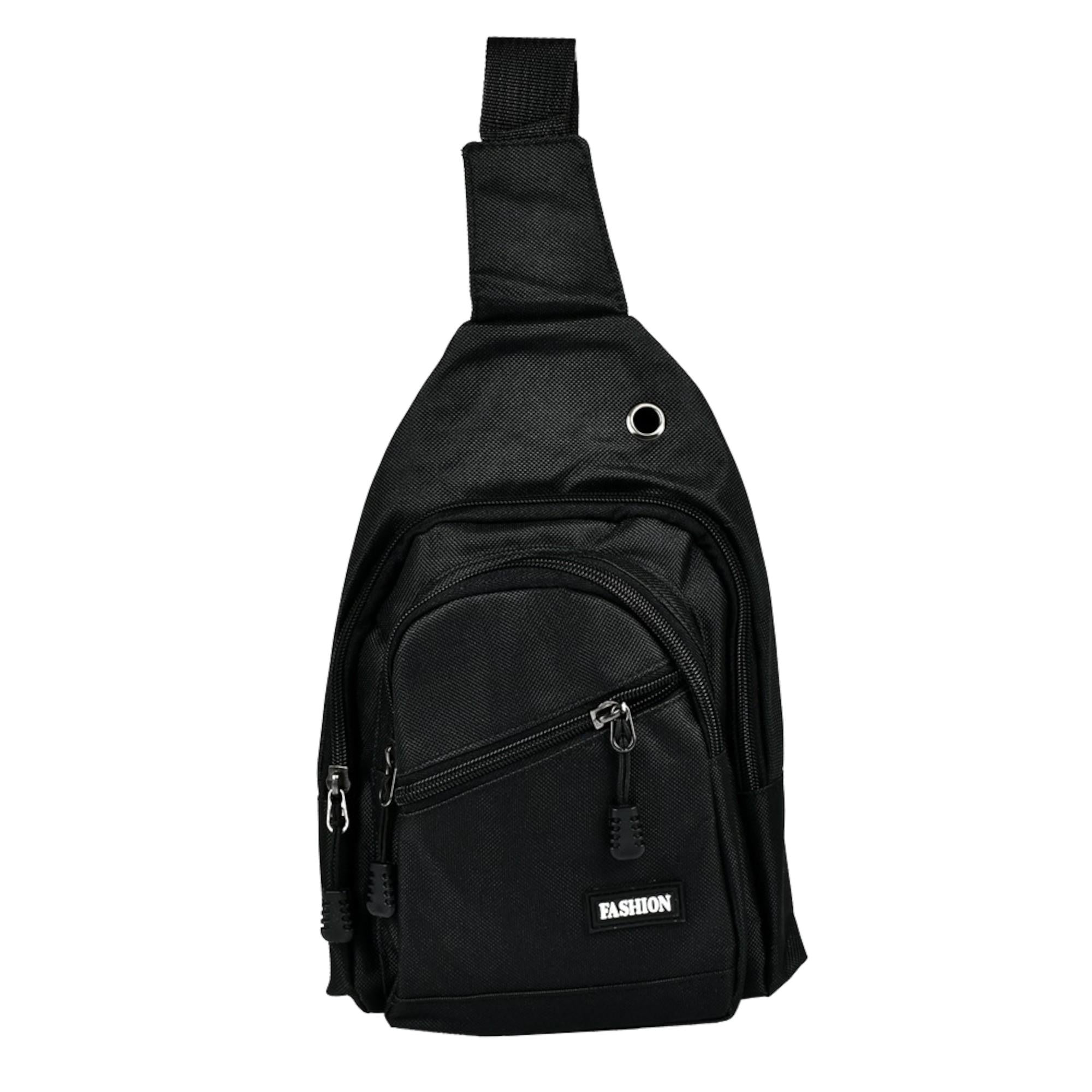 Сумка через плече Fashion R95218 водостійка 30х17,5 см Чорний (27918489)