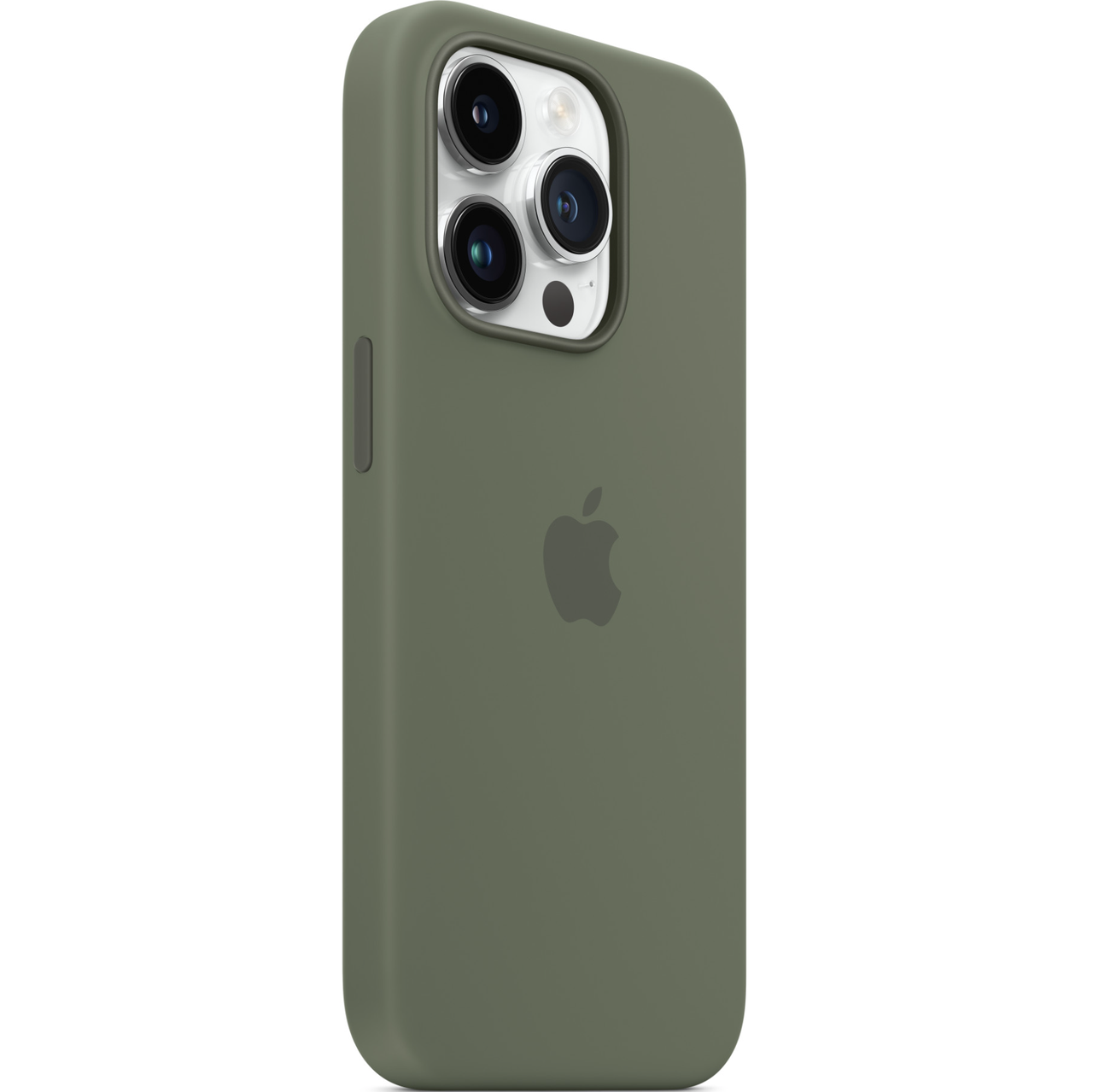 Чехол-накладка Silicone Case with MagSafe for iPhone 14 Pro, Olive - фото 5