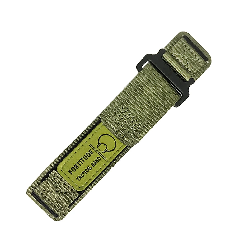 Ремінець для годинника Nylon 22 мм Army Green (11768)