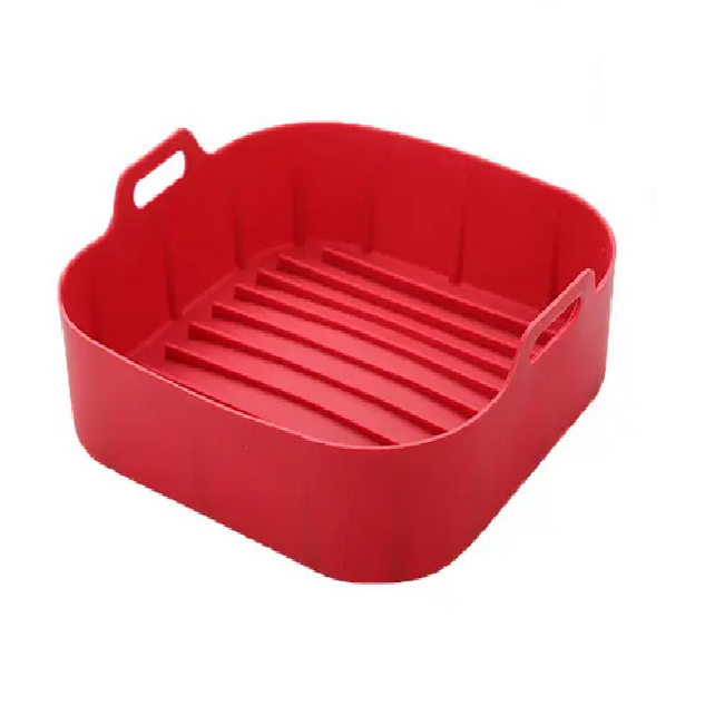 Форма квадратна силіконова для аерогрилю мультипечі та фритюрниці 15 см Червоний (UK-8955) Форма квадратна силіконова для аерогрилю мультипечі та фритюрниці 15 см Червоний (UK-8955)