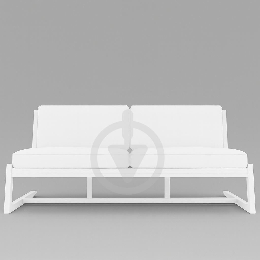 Диван металевий AVVS tech Атлас вуличний лофт рогожка 126 см Білий/Білий (30222923) - фото 2 Диван металевий AVVS tech Атлас вуличний лофт рогожка 126 см Білий/Білий (30222923) - фото 2