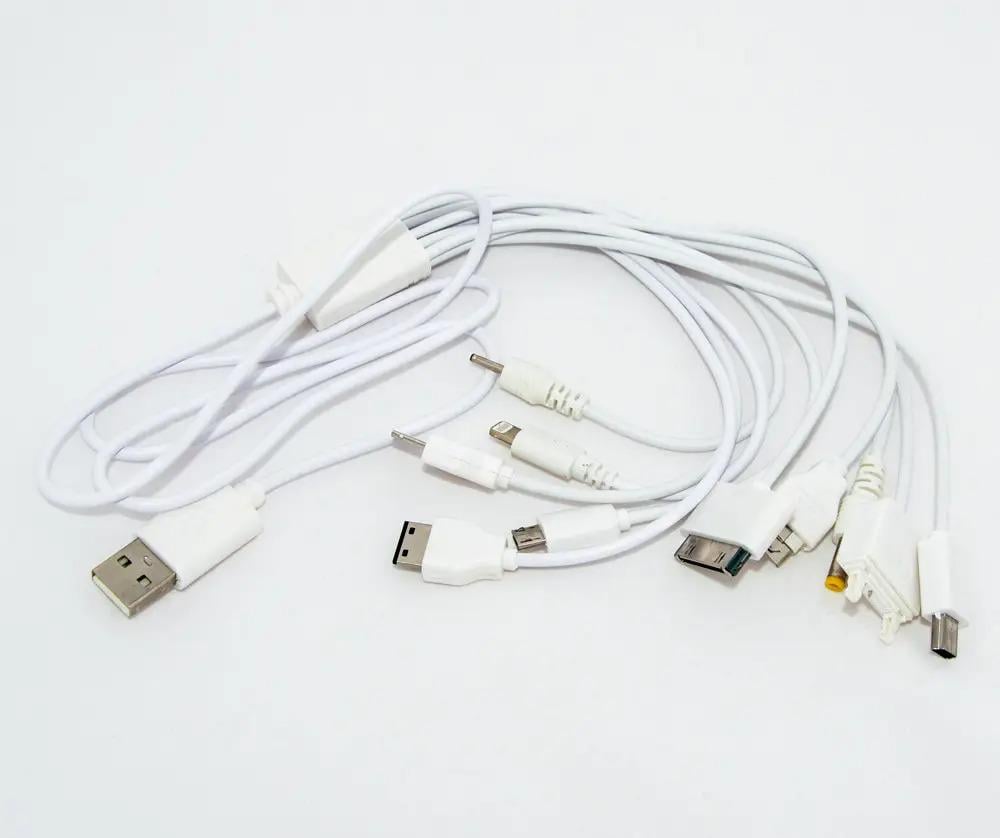 Универсальная зарядка для смартфона UKC 10В1 MX-C12 USB Charger (1008451-White) - фото 2