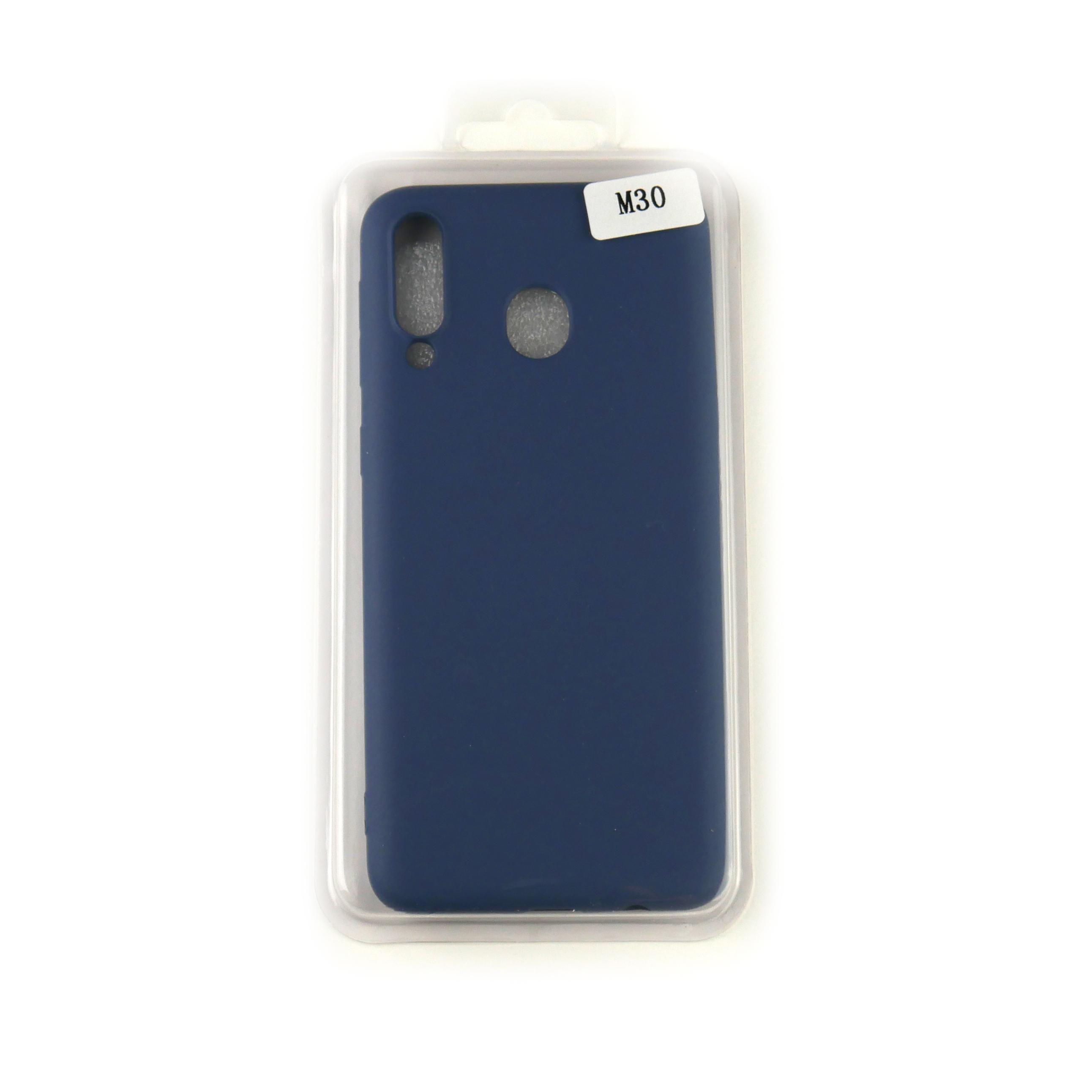 Чехол Silicone Case Full Cover Samsung M30 Синий