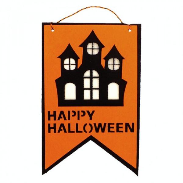 Декор на Хэллоуин Seta флаг Дом Happy Halloween (19-566-OR)