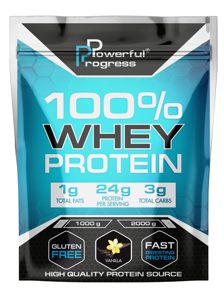 Сывороточный протеин Powerful Progress Whey Protein 100% Instant 2000 г Ваниль (10583-04) - фото 1